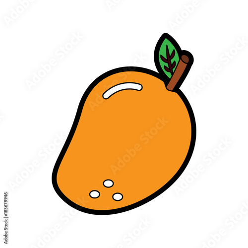 mango fruit icon image vector illustration design