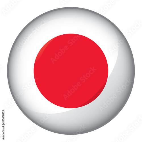 Icon representing button flag of Japan. Ideal for catalogs of institutional materials and geography Free Download Icon representing button flag of Japan. Ideal for catalogs of institutional materials and geography - GFXLoad
