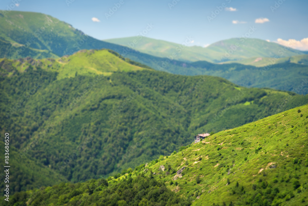 Naklejka premium Mountain hut