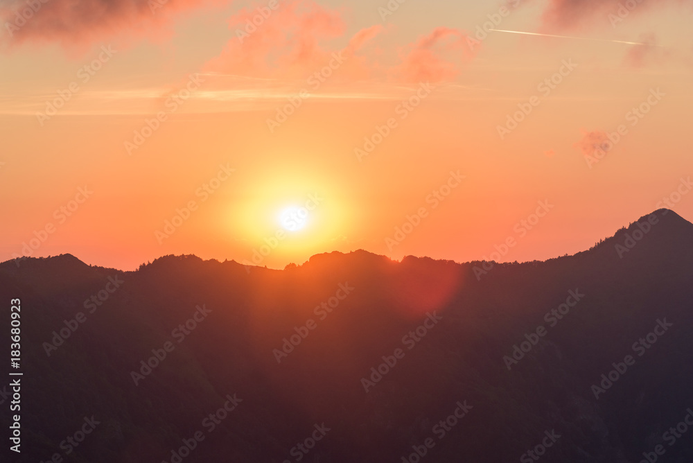 Fototapeta premium Fire in the sky