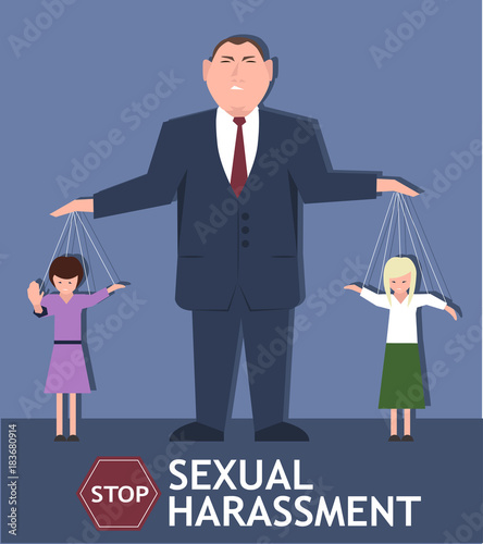 Sexual harassment poster with girl