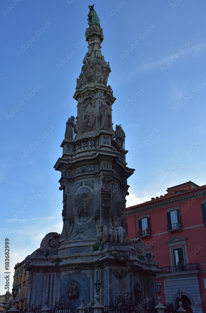 Napoli, piazza del Gesù Nuovo, obelisco dell'Immacolata