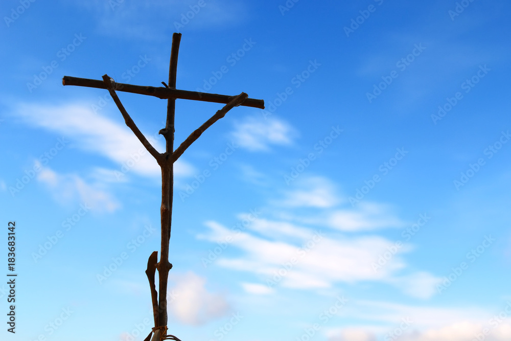 Cross on Blue Sky