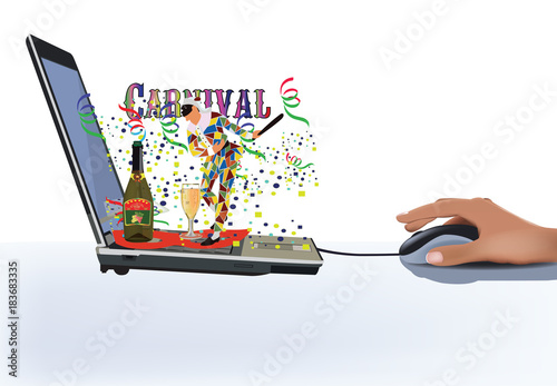 computer programmazione festa carnevale