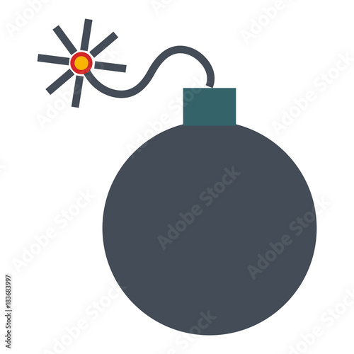 explosive bomb isolated icon vector illustration design