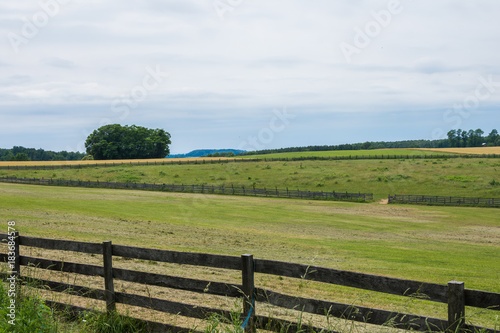 Rural Country York County Pennsylvania Farmland, on a Summer Day