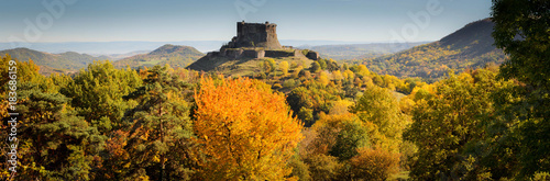 Castle of Murol Built at the Top of a Hill in Auvergne photo