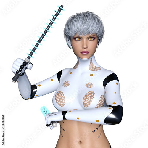 女性サイボーグ