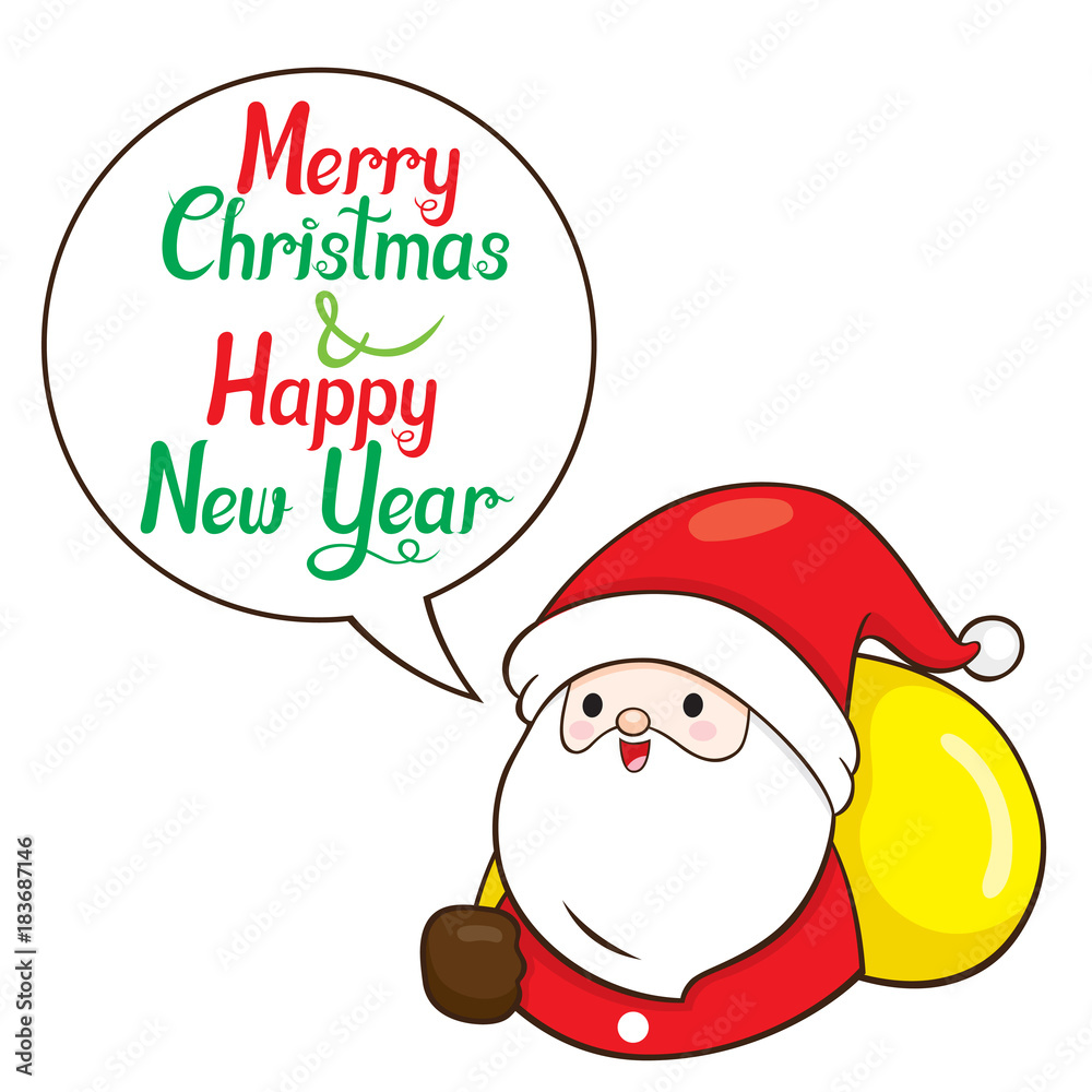 Santa Claus Carry Gifts Bag On Shoulder And Talk, Xmas, Happy New Year, Objects, Animals, Festive, Celebrations Santa Claus Carry Gifts Bag On Shoulder And Talk, Xmas, Happy New Year, Objects, Animals, Festive, Celebrations