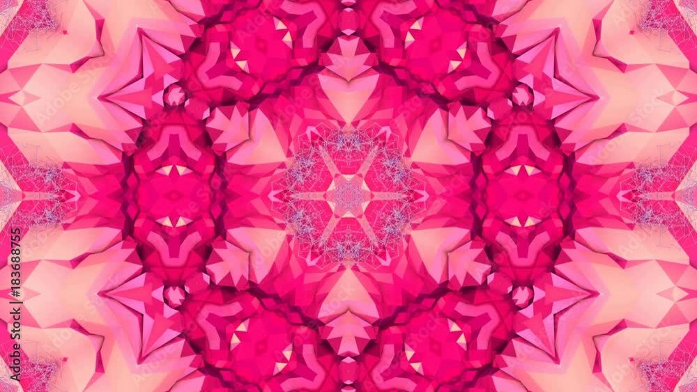 looped animation of 3d geometry, geometric forms and shapes are ...