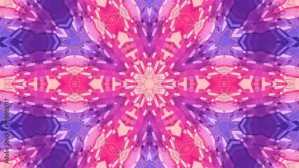 looped animation of 3d geometry, geometric forms and shapes are ...