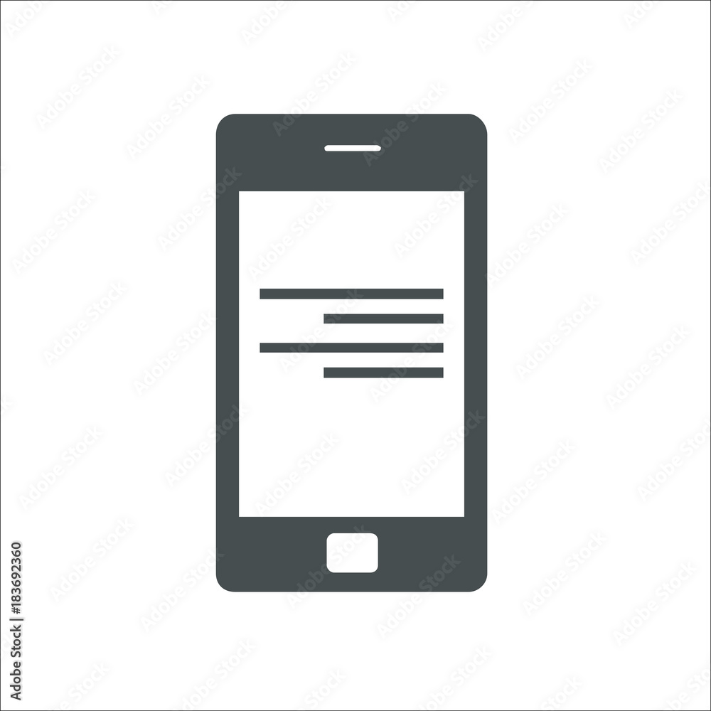 Smartphone icon. Vector Illustration Smartphone icon. Vector Illustration