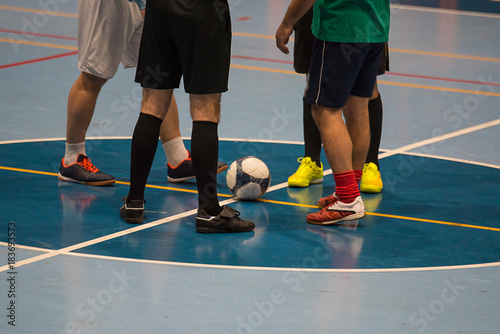  Futsal player sports hall
