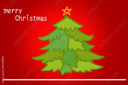 シンプルなクリスマスカード