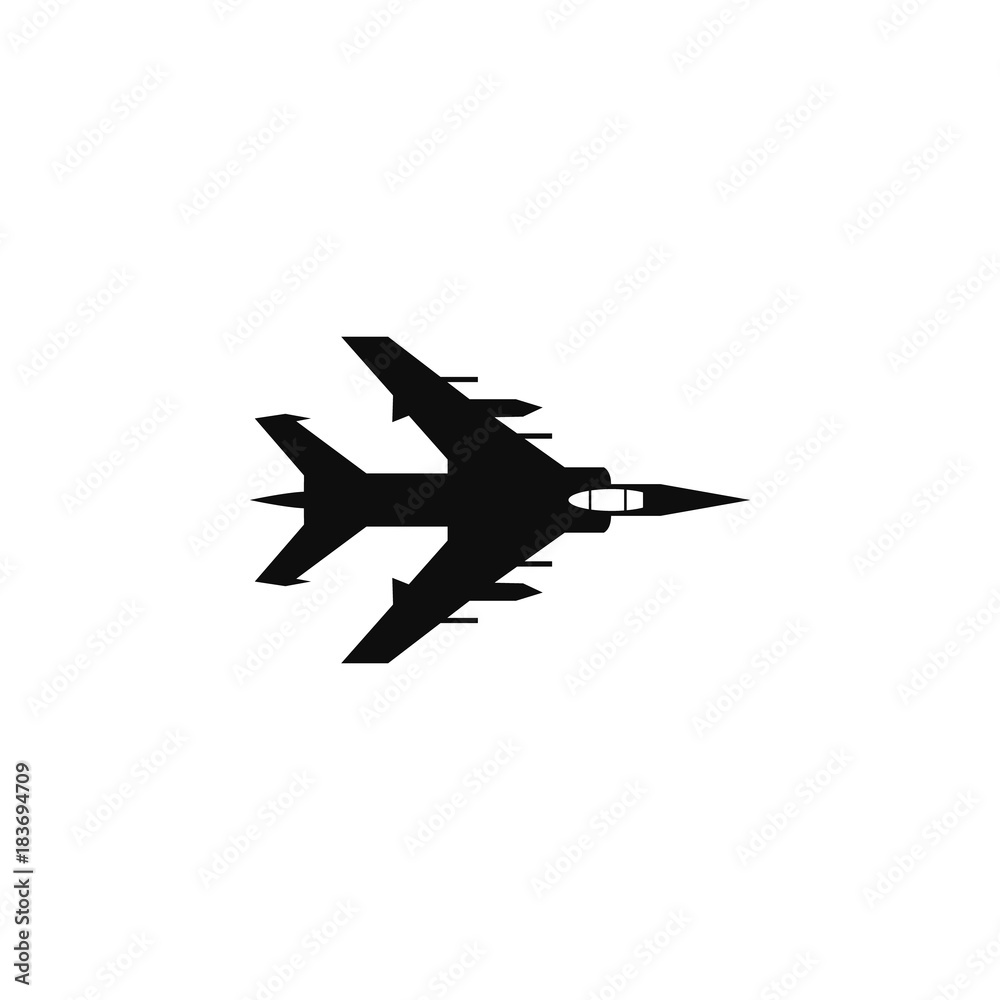 bombardment plane icon. Military aircraft element icon. Premium quality graphic design icon. Professions signs, isolated symbols collection icon for websites, web design