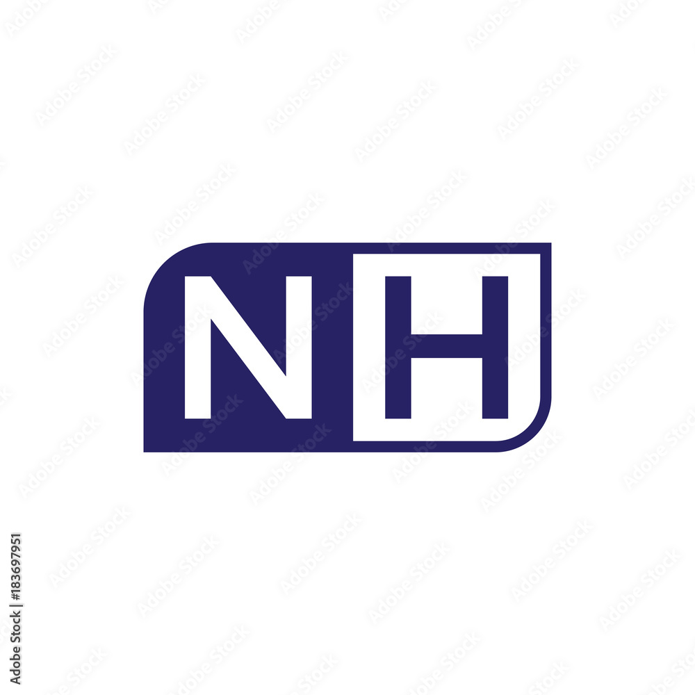 Obraz premium initial letter logo simple shape