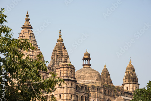 Orchha Palace, Madhya Pradesh. Also spelled Orcha, famous travel destination in India.