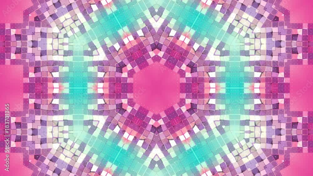 looped animation of 3d geometry, geometric forms and shapes are ...