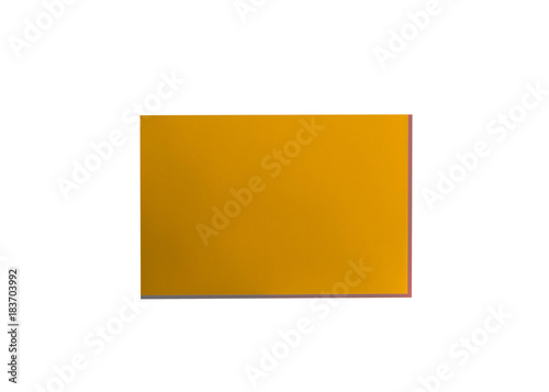 colour paper on white background