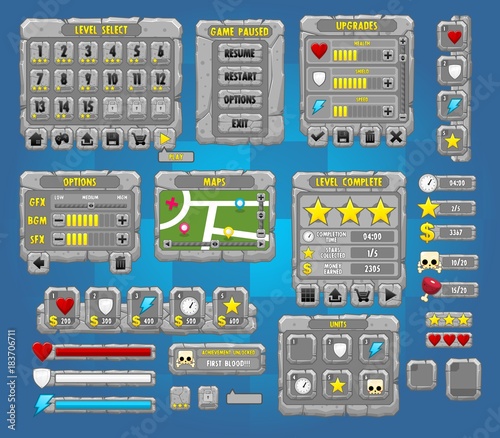 Stone Game GUI Set