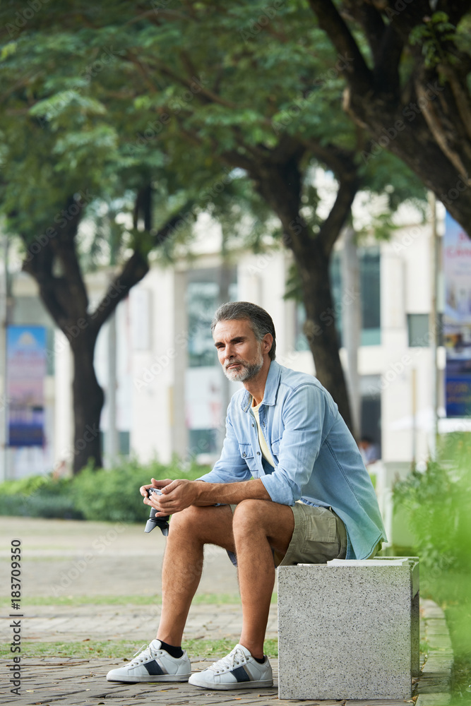 Obraz premium Man in park