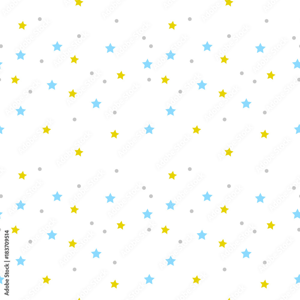 Seamless pattern stars Vector illustration.