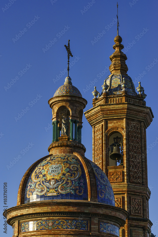 Virgen del Carmen Chapel Bell Tower Seville Spain