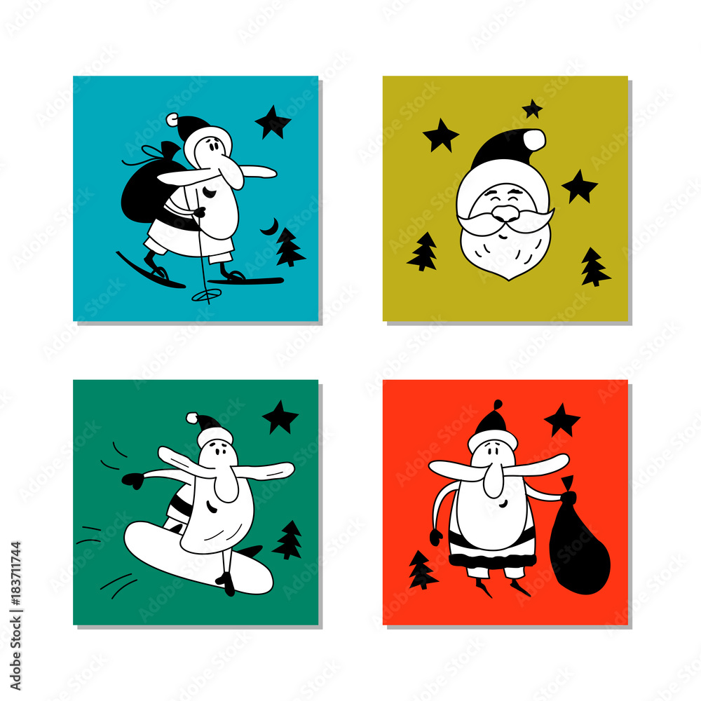 Fototapeta premium Christmas illustration