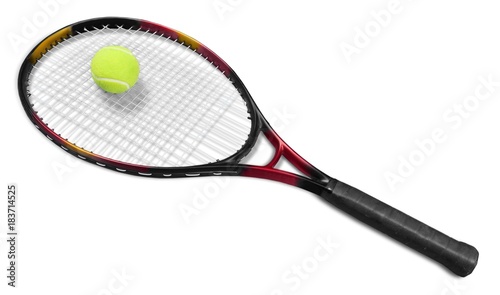 Tennis Racket and Ball © BillionPhotos.com