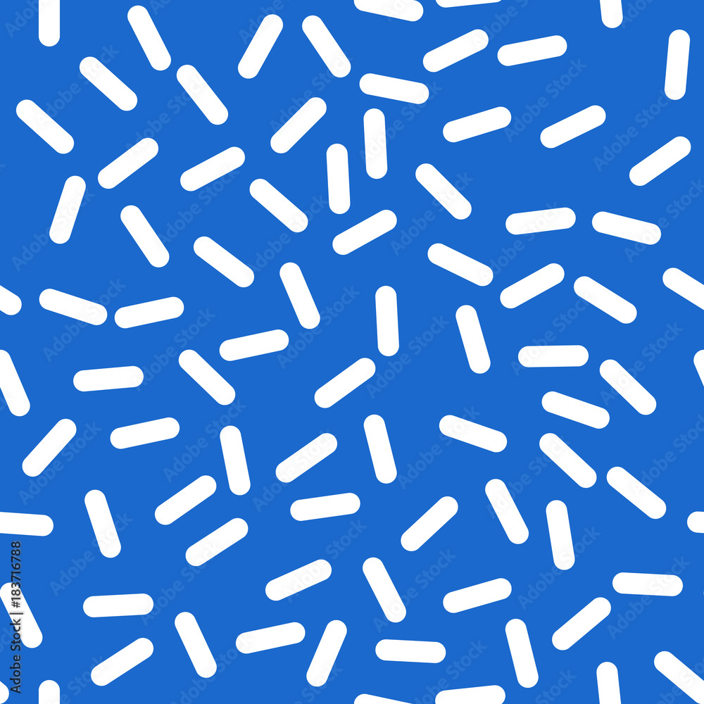 Retro Seamless Pattern in Memphis Style Design