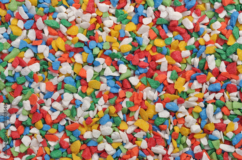 Colorful small chips of marble Colorful small chips of marble