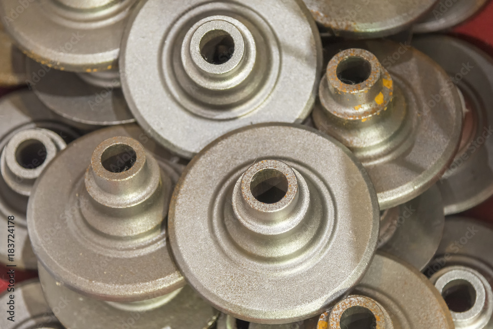 Obraz premium The automotive part from casting process.