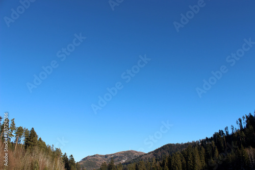 Winter sky with countryside