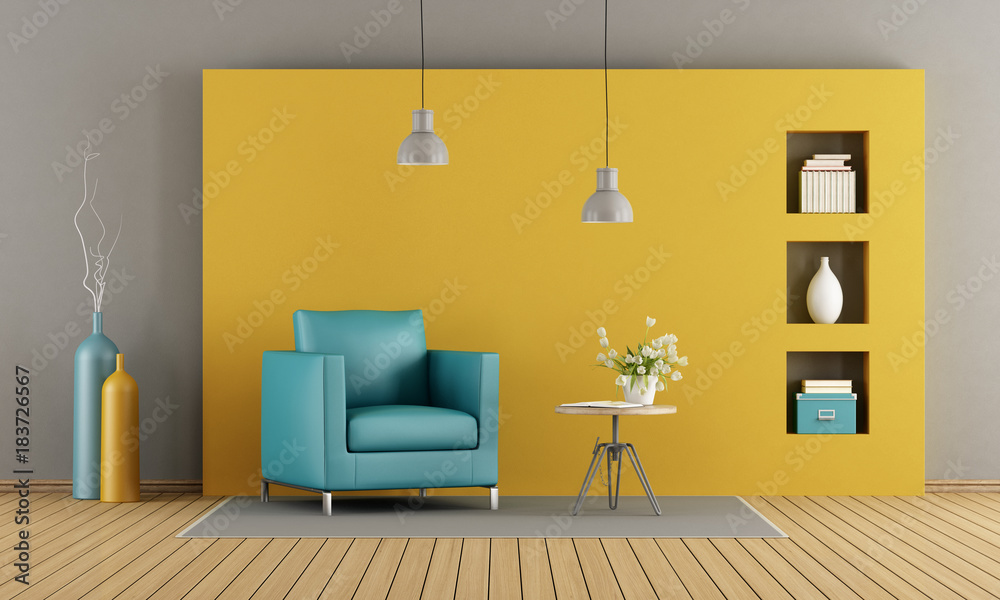 Fototapeta premium Colorful living room