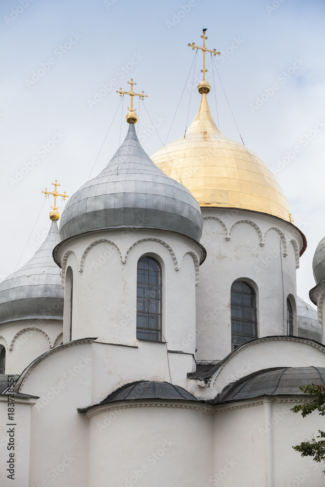  Sophia Cathedral, close up. Veliky Novgorod