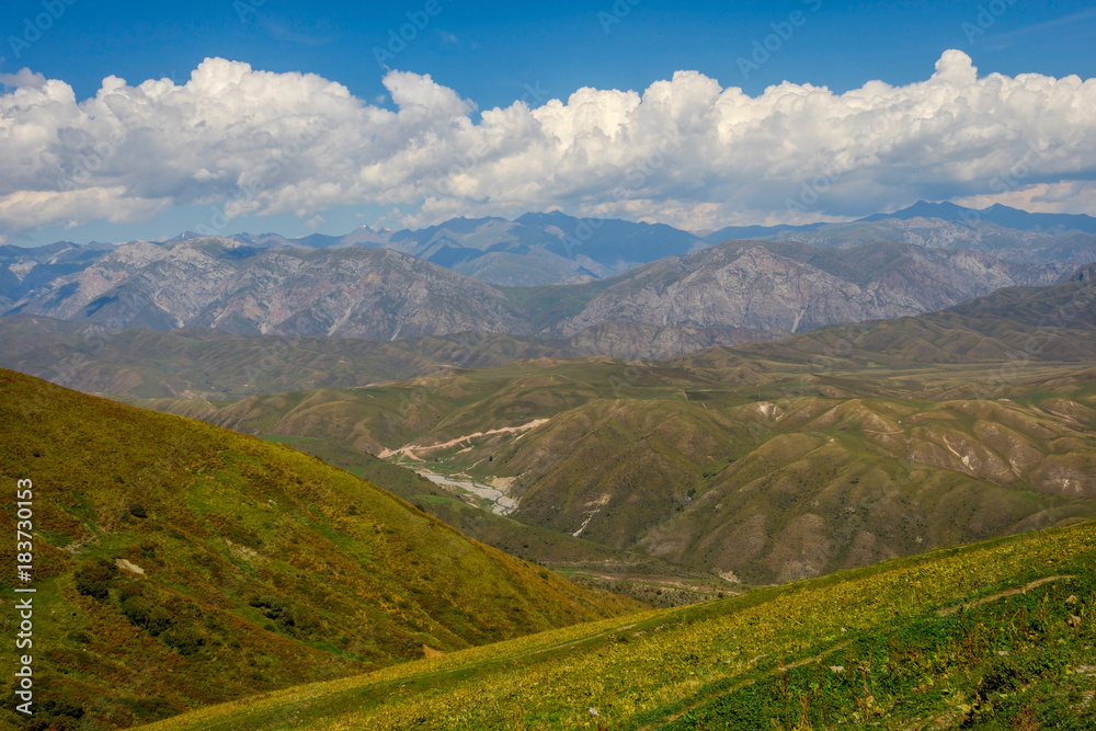 Scenic kyrgyz mountains