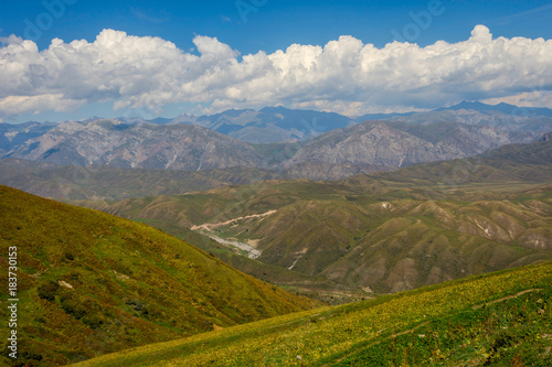 Scenic kyrgyz mountains
