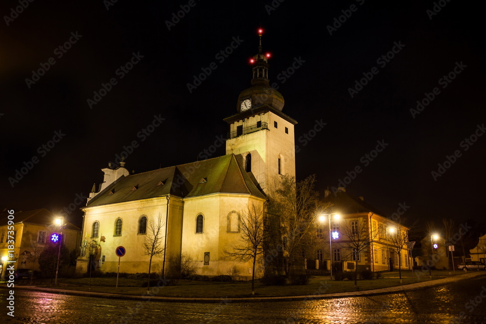 Old church in czech village.
