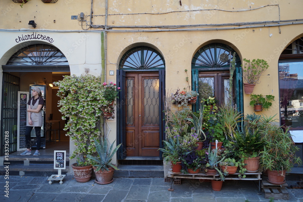 The beautiful art city of Lucca, Tuscany, Italy
