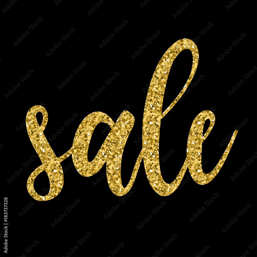 Fotografie Handwritten lettering isolated on black