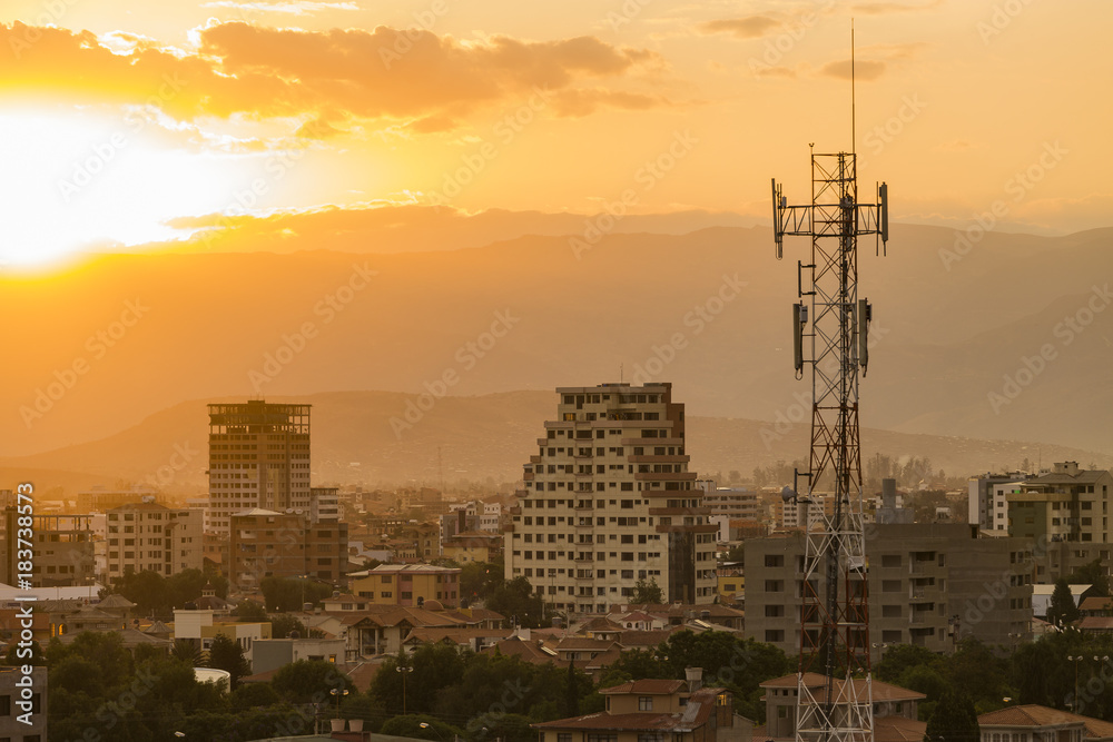 Yellow Cochabamba Sunset