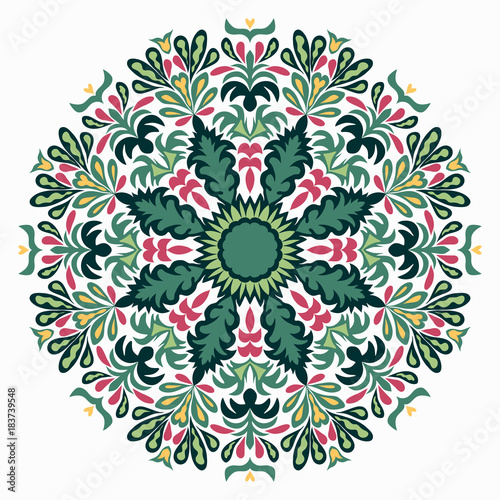 beautiful mandala, tribal ethnic ornament.vector illustration