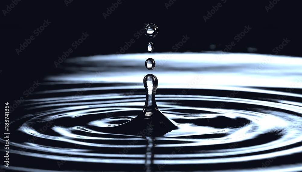 realistic 3d render of water drop realistic 3d render of water drop