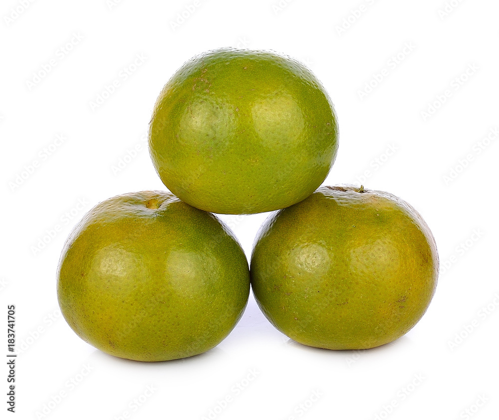 mandarin fruit isolated on white background mandarin fruit isolated on white background