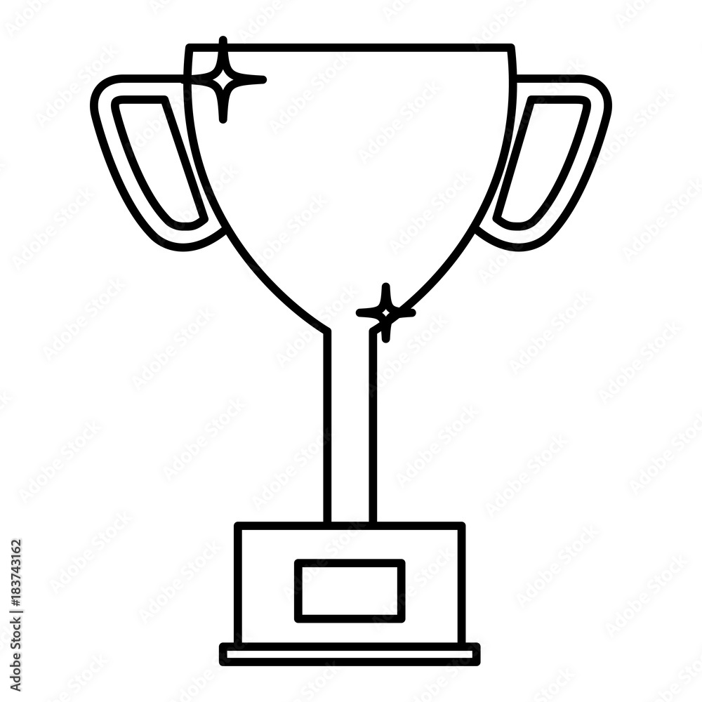 trophy cup isolated icon vector illustration design trophy cup isolated icon vector illustration design