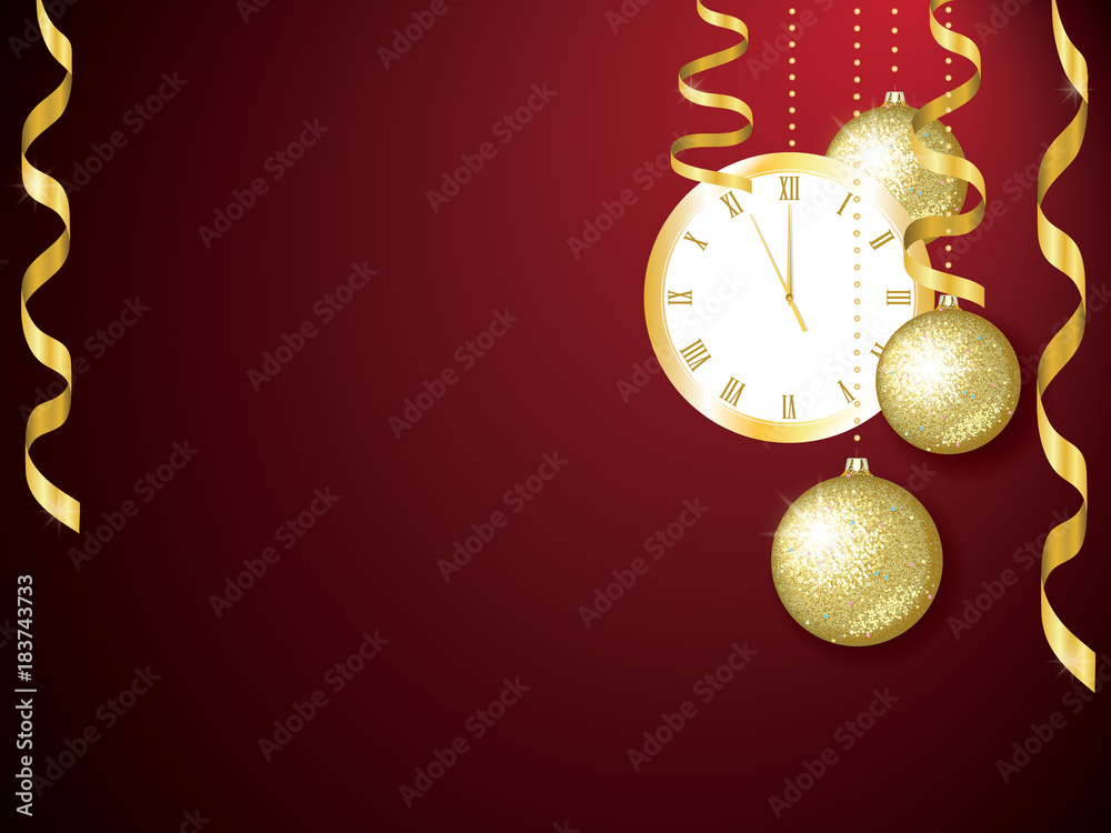 background for a Christmas and New Year greeting card