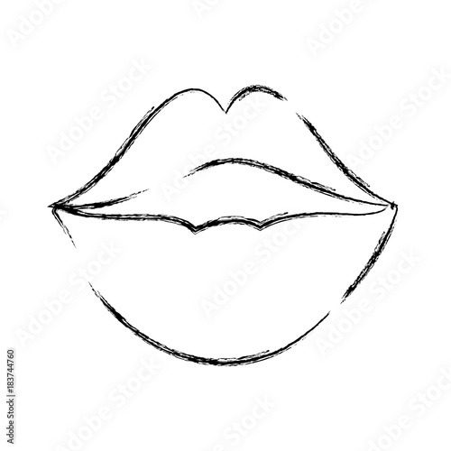 figure female fashion lips style