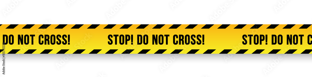 Danger and police line. Yellow Warning Tape. Vector illustration. Danger and police line. Yellow Warning Tape. Vector illustration.