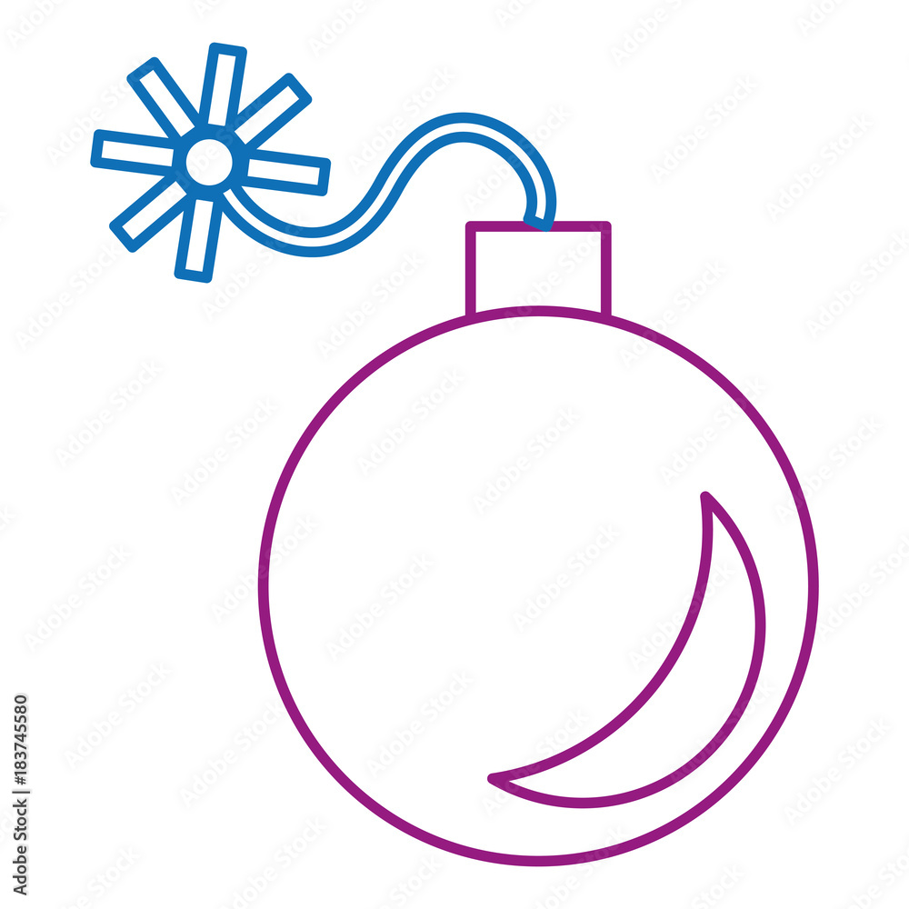 Fototapeta premium explosive bomb isolated icon vector illustration design