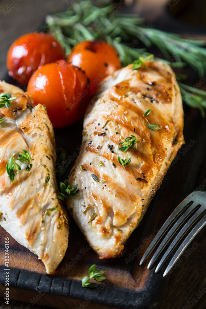 Chicken breast grilled with herbs Chicken breast grilled with herbs